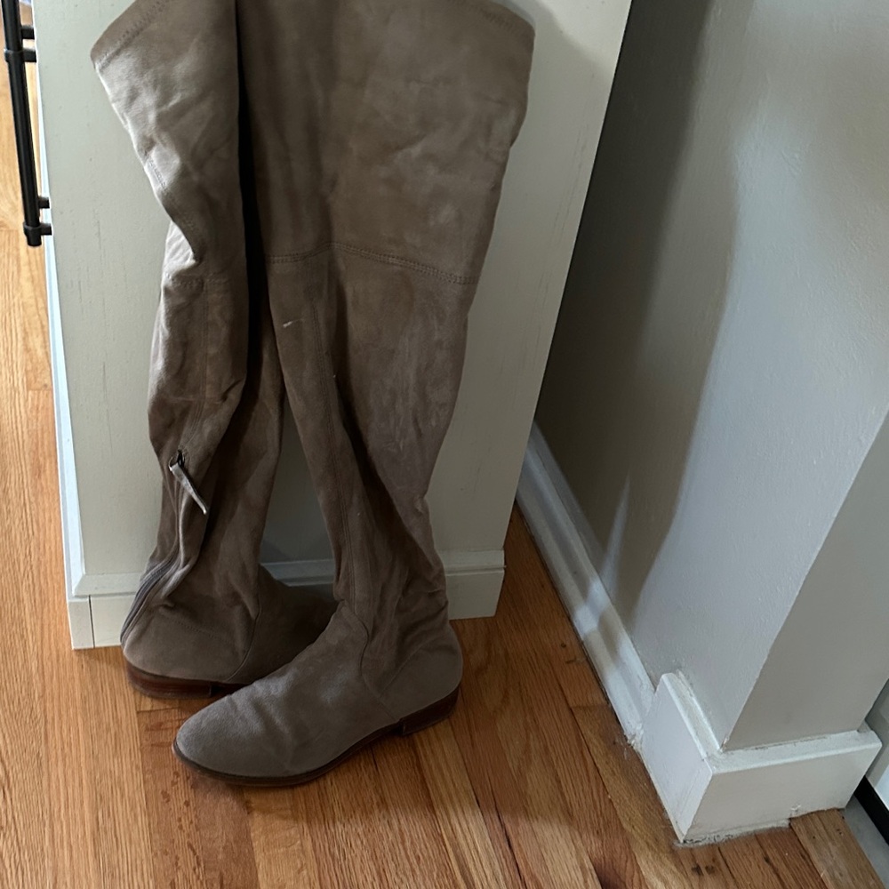 Steve Madden Taupe Over-the-Knee Boots
